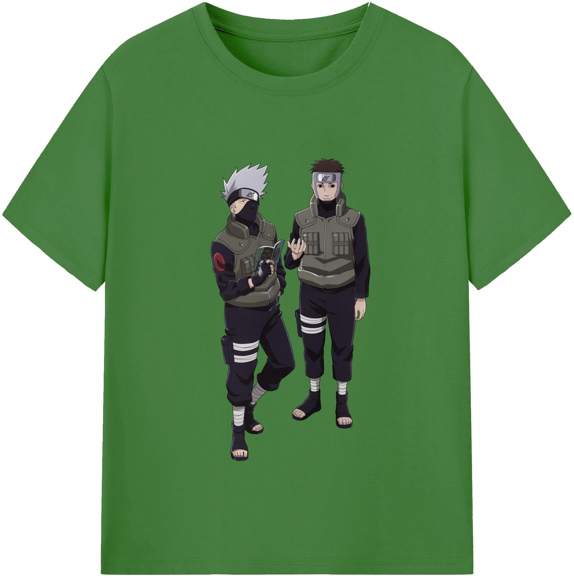 （画像用） NARUTO -ナルト- はたけ カカシ Hatake Kakashi レディースカジュアルプリントTシャツ（綿100％）